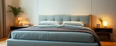布張りベッド